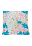 Pale Blue Rose and Gold Splatter Floral Cushion Collection