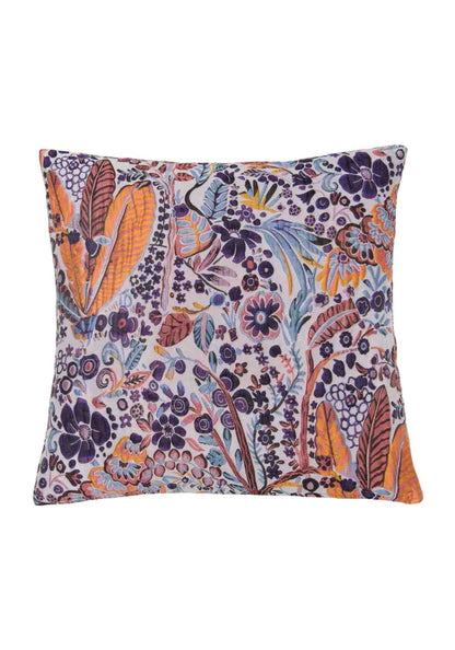 Purple Abstract Floral Cushion Collection
