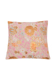 Beige and Peach Champagne Floral Square Cushion
