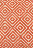 Orange Woven Diamond Cushion Collection