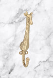 Small Brass Giraffe Hook