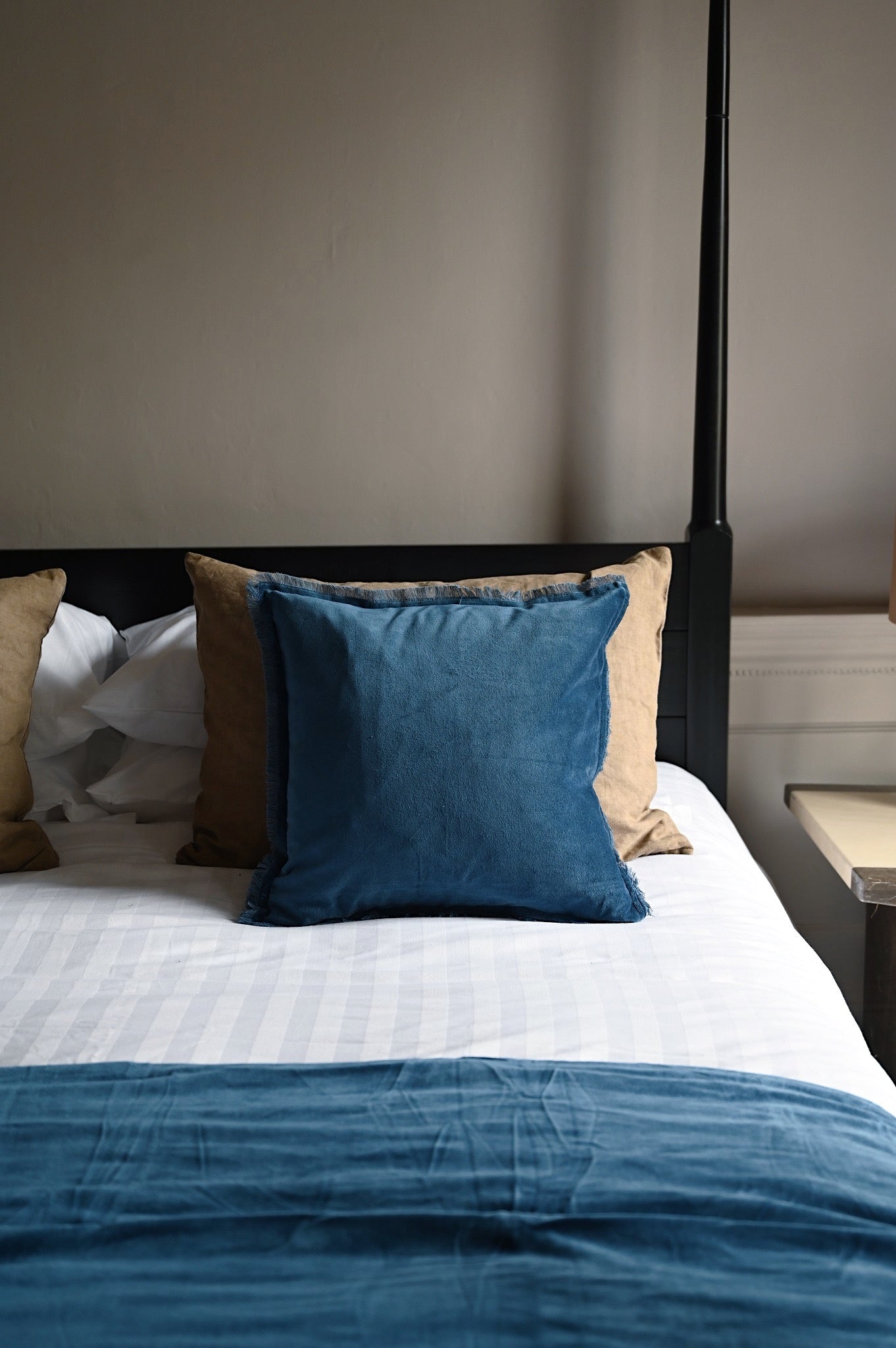 Collection Velours à Franges Bleu Cobalt 