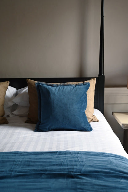 Collection Velours à Franges Bleu Cobalt 