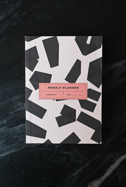 Agenda hebdomadaire A6 en origami
