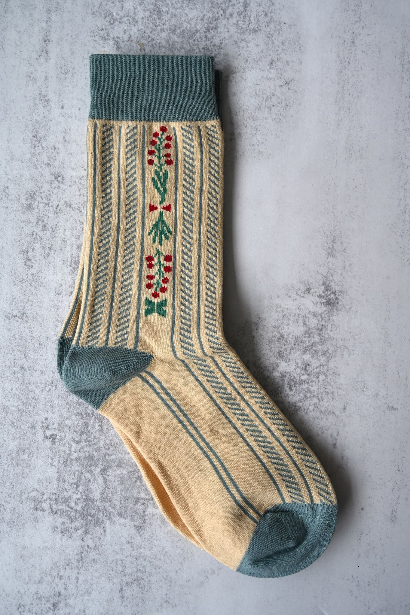 Chaussettes rétro fleuries