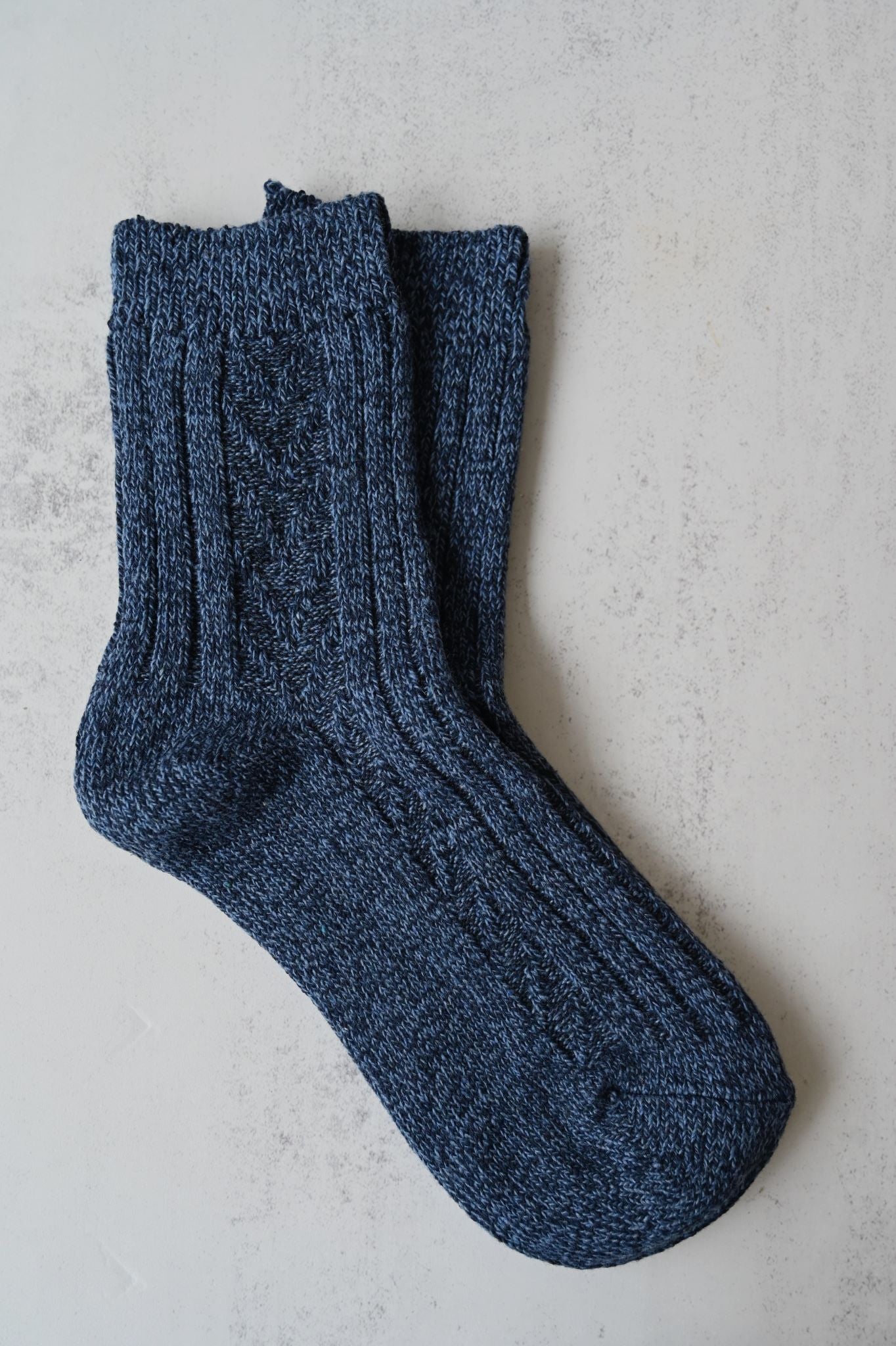 Vintage Marl Knit Cotton Socks