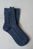 Melierte Vintage-Strick-Baumwollsocken