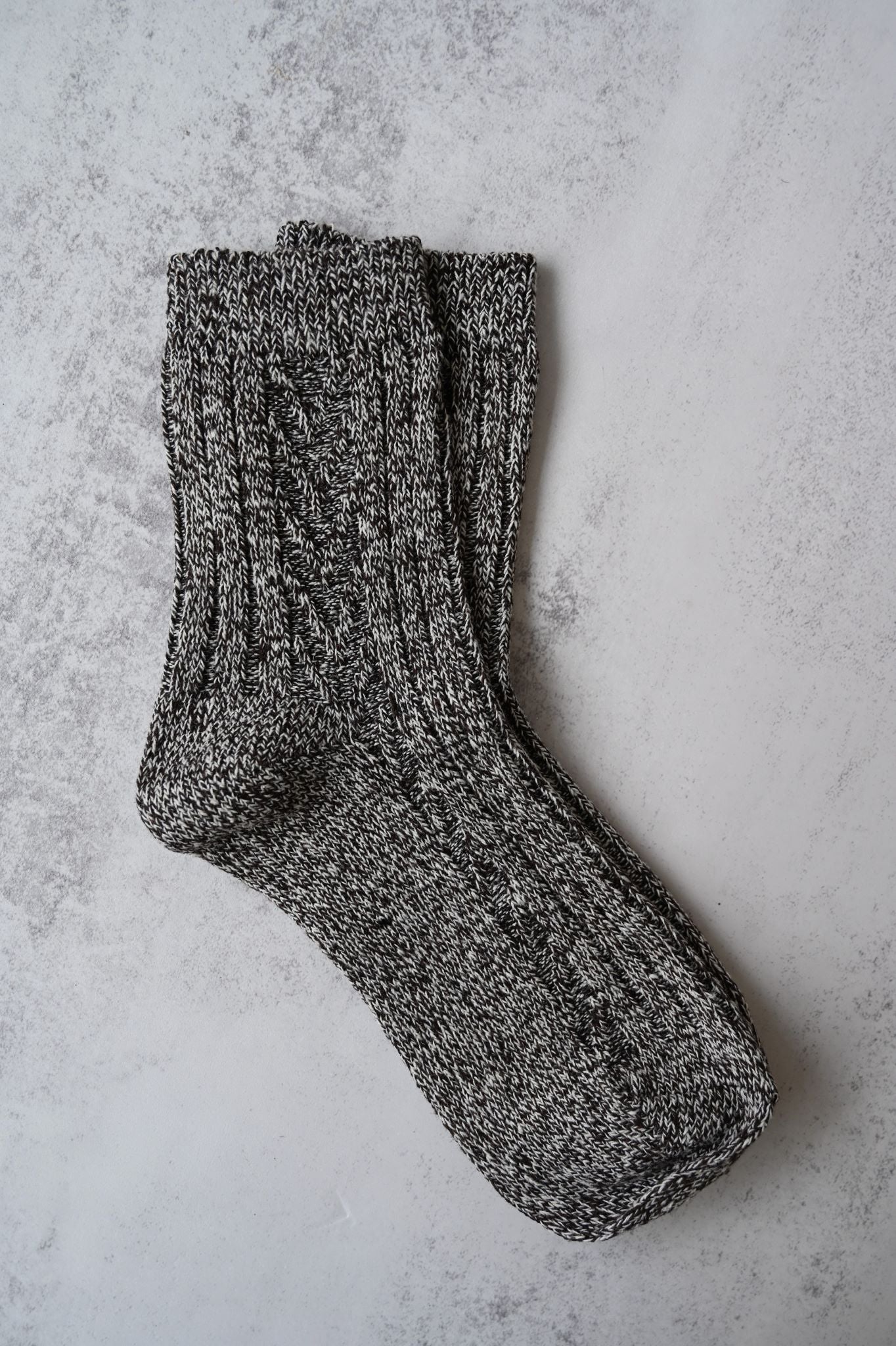 Vintage Marl Knit Cotton Socks
