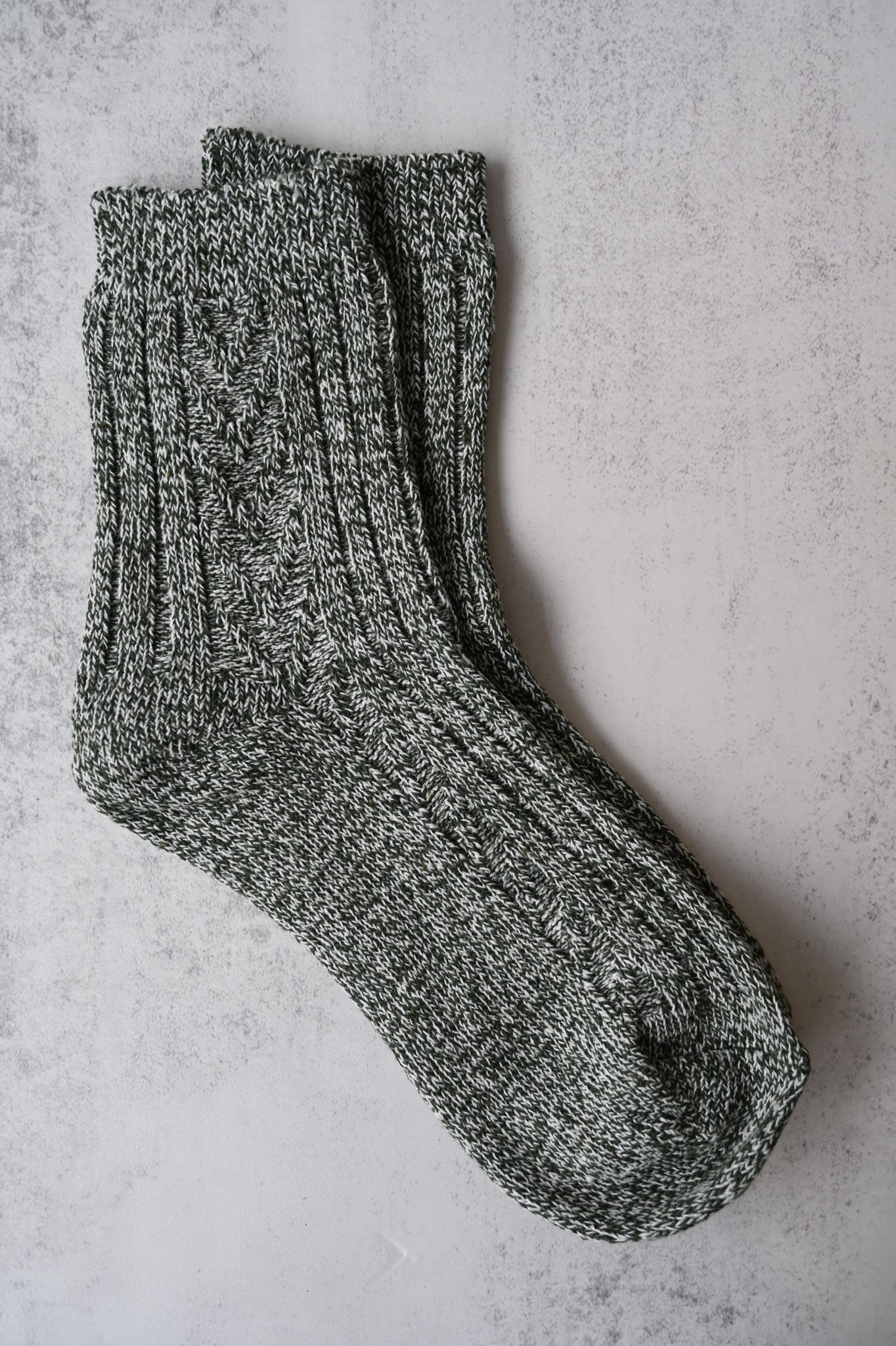 Vintage Marl Knit Cotton Socks