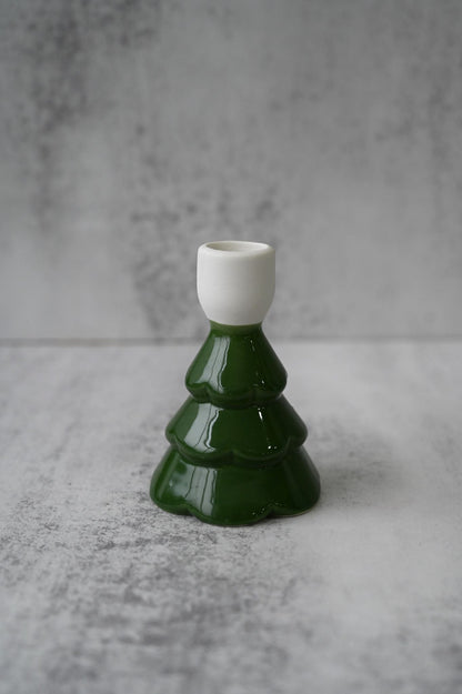 Bougeoirs en céramique en forme d'arbre 