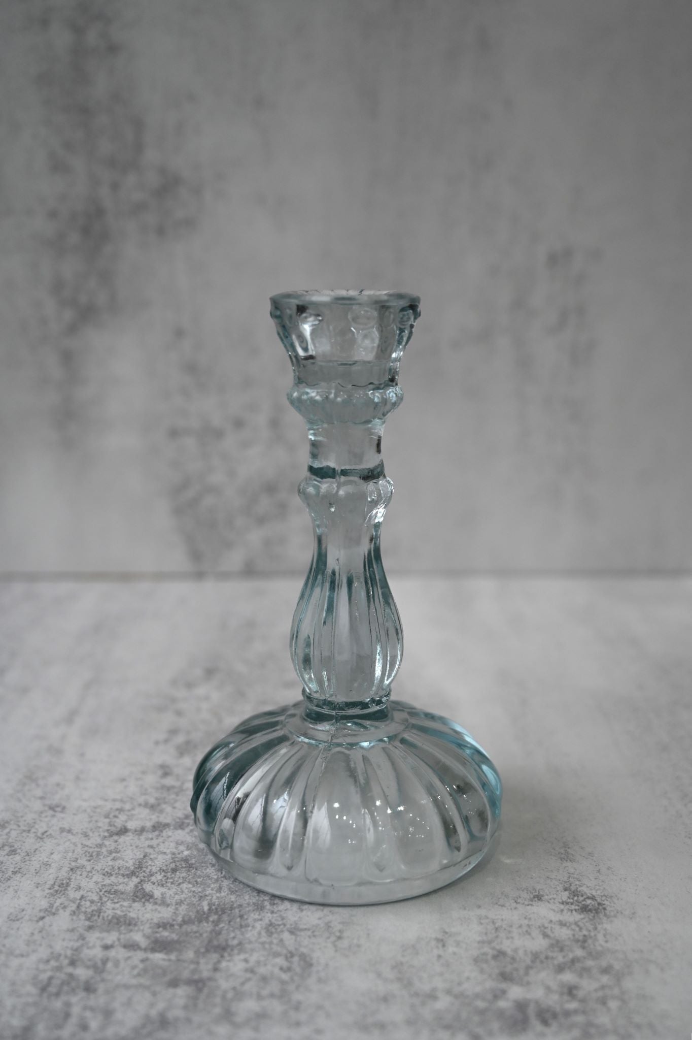 Set of Six Vintage Style Glass Candle Holders