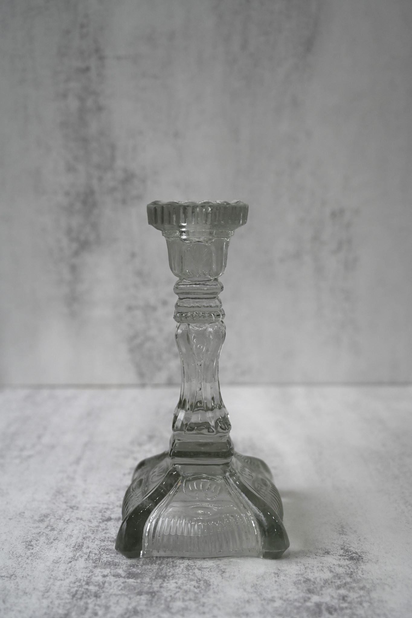 Set of Six Vintage Style Glass Candle Holders
