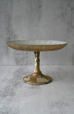 Large Antique Glass Decorative Stand