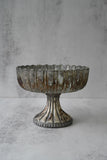 Large Antique Glass Decorative Bowl