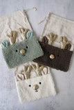 Bouclé Reindeer Gift Bags