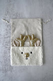 Bouclé Reindeer Gift Bags