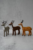 Grey Spotted Reindeer Decorations