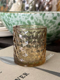 Amber Glass Tealight Holder