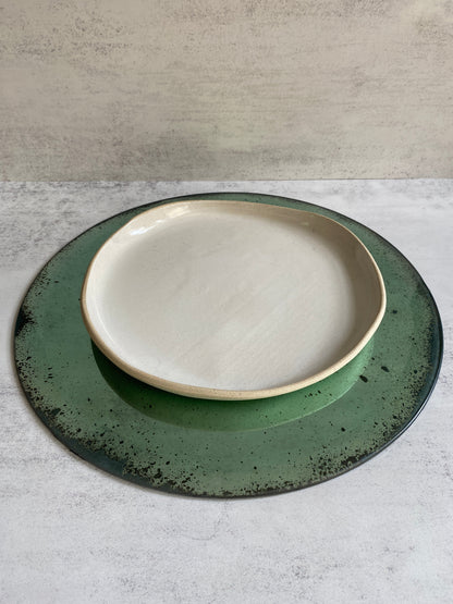 Hand-Gilded Circular Bevelled Mirror Placemat