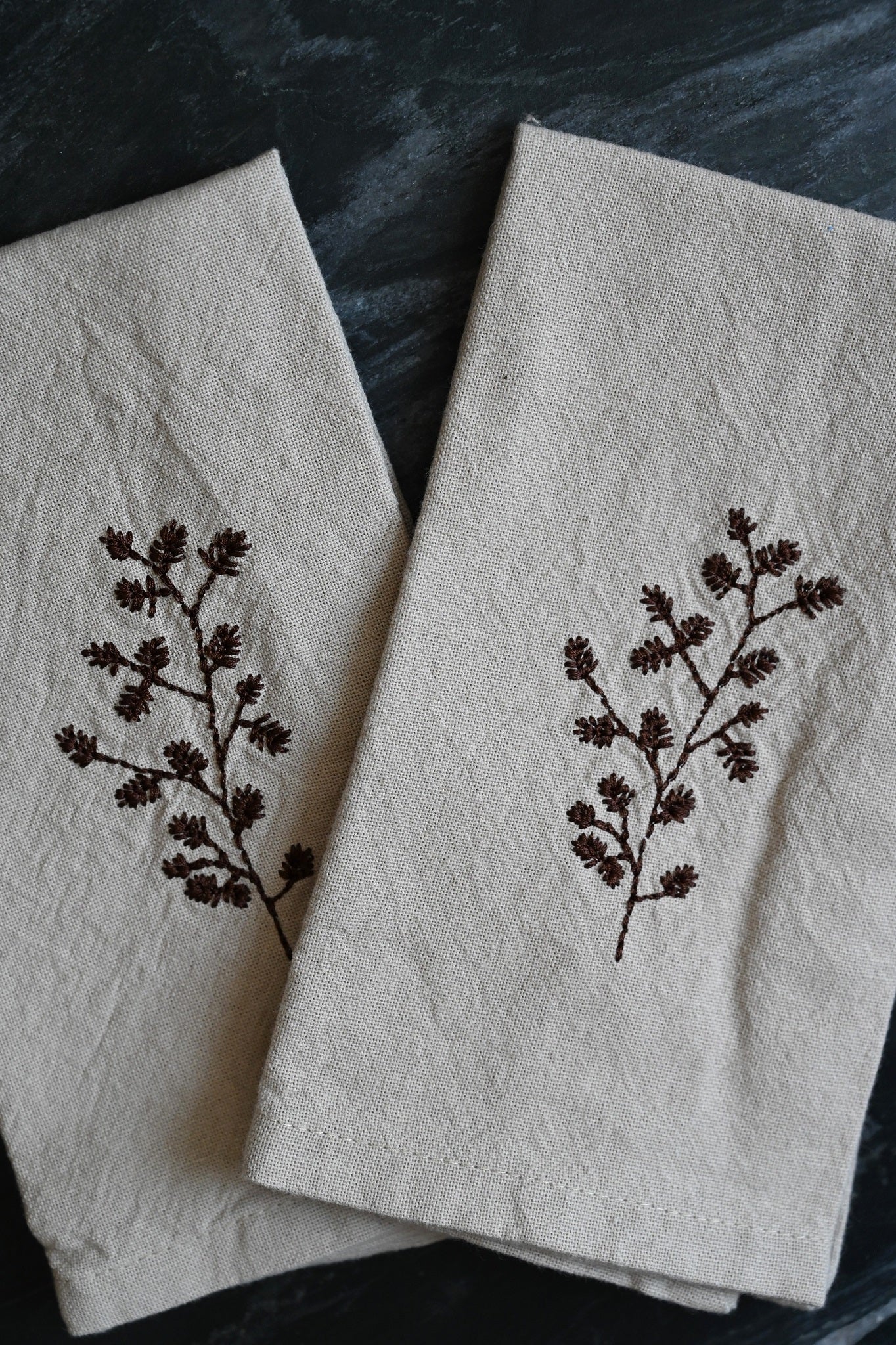 Festive Pinecone Cotton Napkin