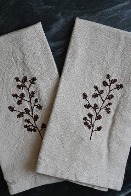 Festive Pinecone Cotton Napkin