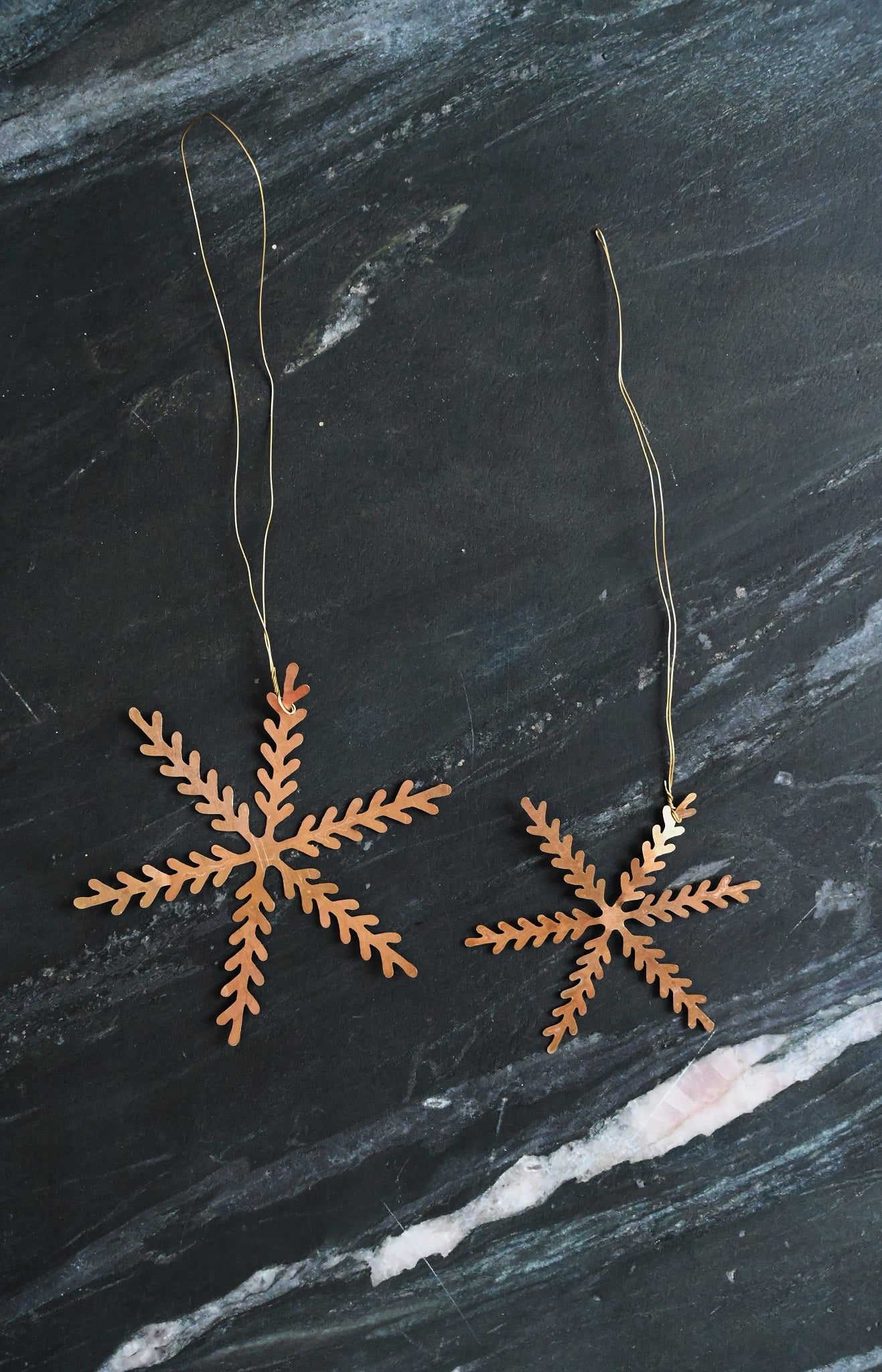 Set of Four Hanging Snowflakes