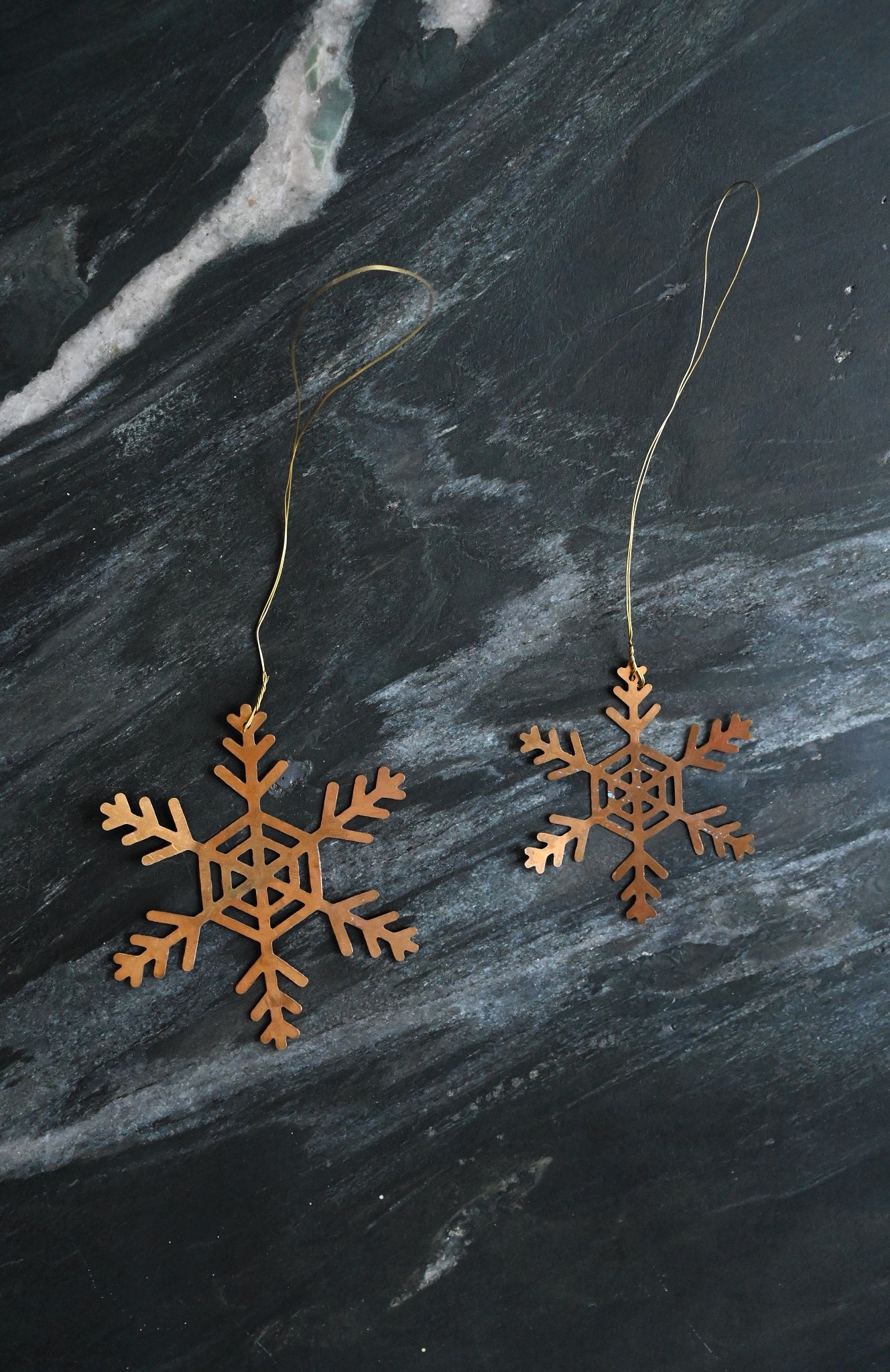 Set of Four Hanging Snowflakes