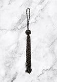 Black Beaded Tassel Ornament