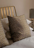 Gold Chevron Cushion Collection