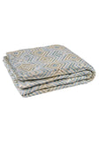 Blue Diamond Quilted Throw