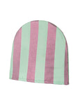 Mint and Pink Stripe Tea Cosy