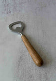 Teak and Steel Bottle Opener