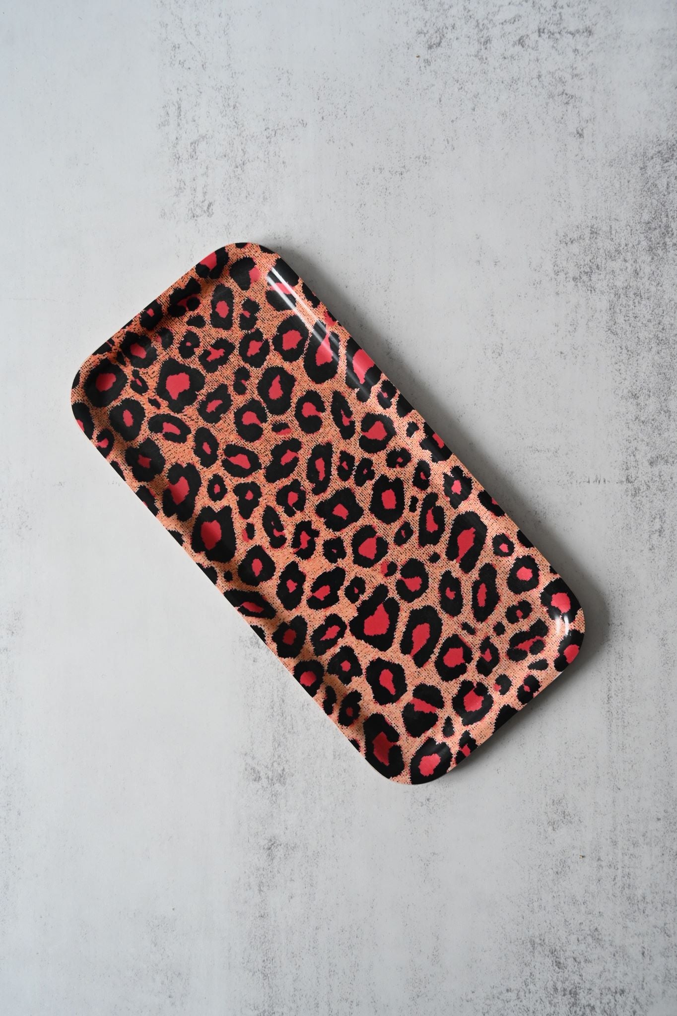 Brown Leopard Print Tray
