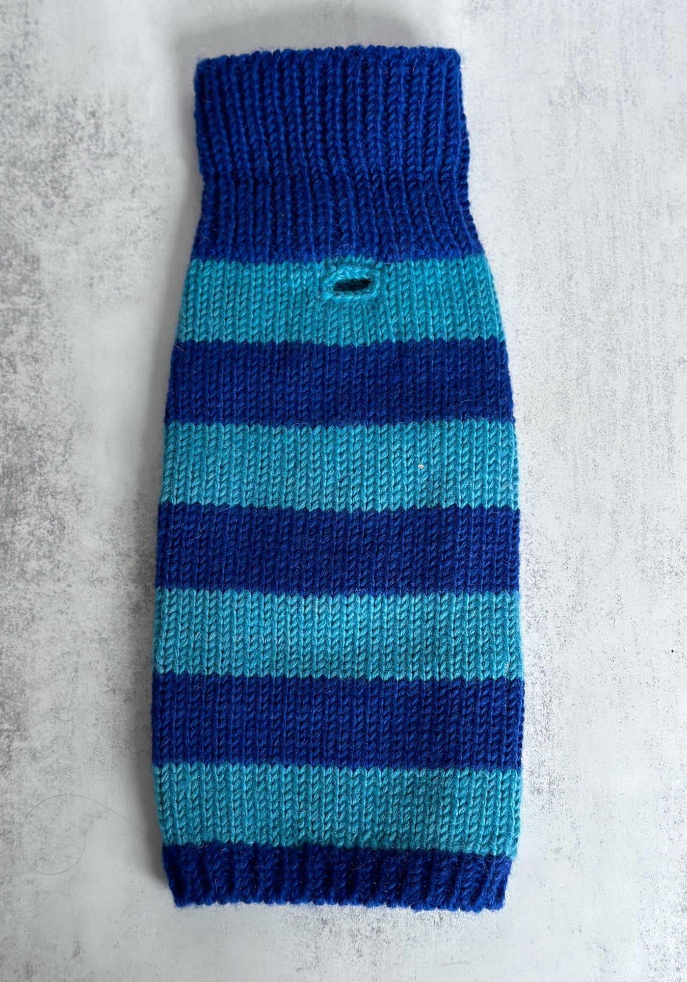 Blue Stripe Lish Striped Wool Dog Sweater