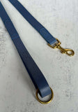 Dusky Blue Lish Leather Dog Lead