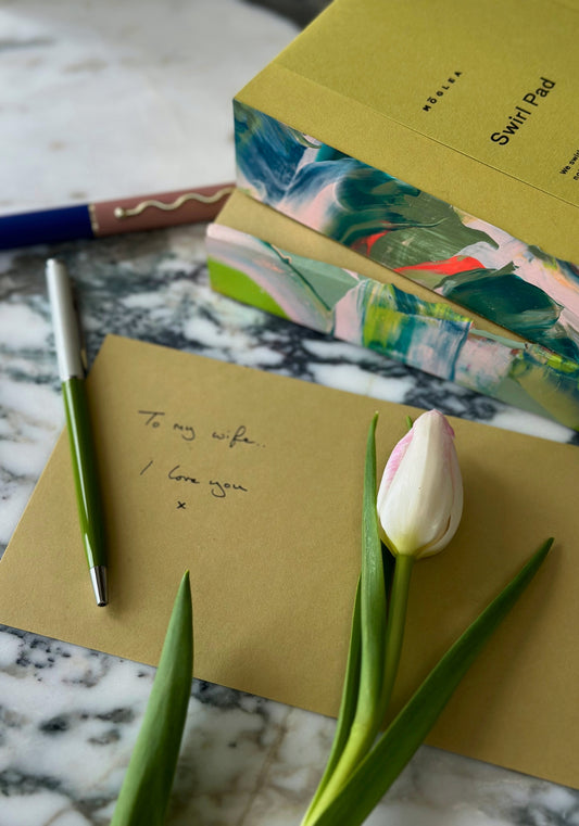 Meadow Swirl Medium Hand Painted Notepad