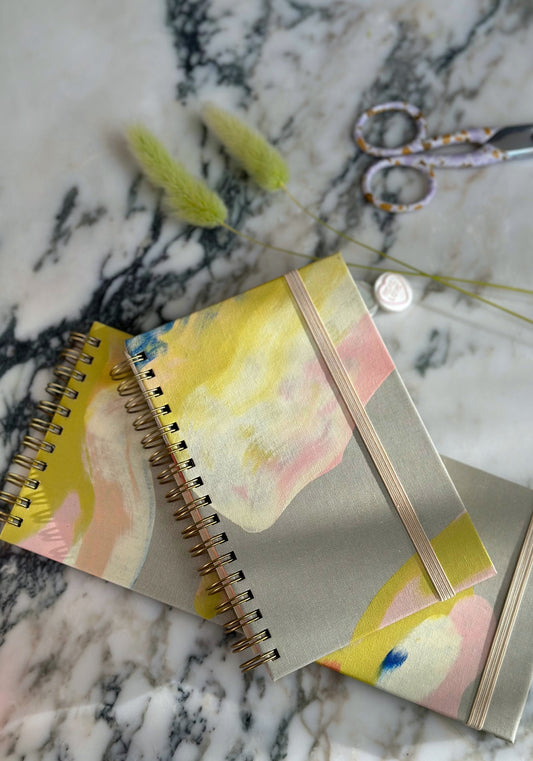 Citron A6 Hand Painted Notebook