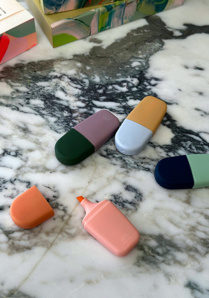 Set mit vier Mini-Textmarkern von Pastel Ideas 