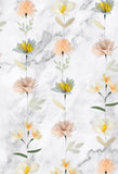 Pastellfarbener Papierblumen-Wandbehang 