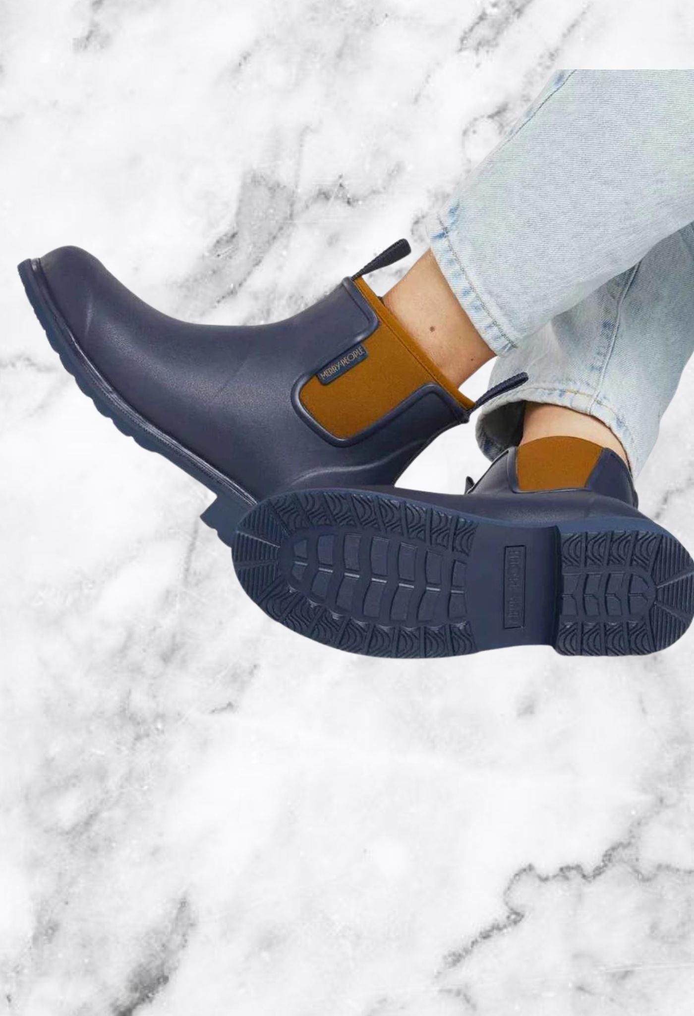 Merry People Bobbi Bottes Oxford Bleu &amp; Tan 