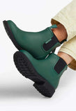 Merry People Bobbi Boots in Alpine Green & Black