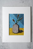Michael Hennessy Striped Vase A5 Gliche Print