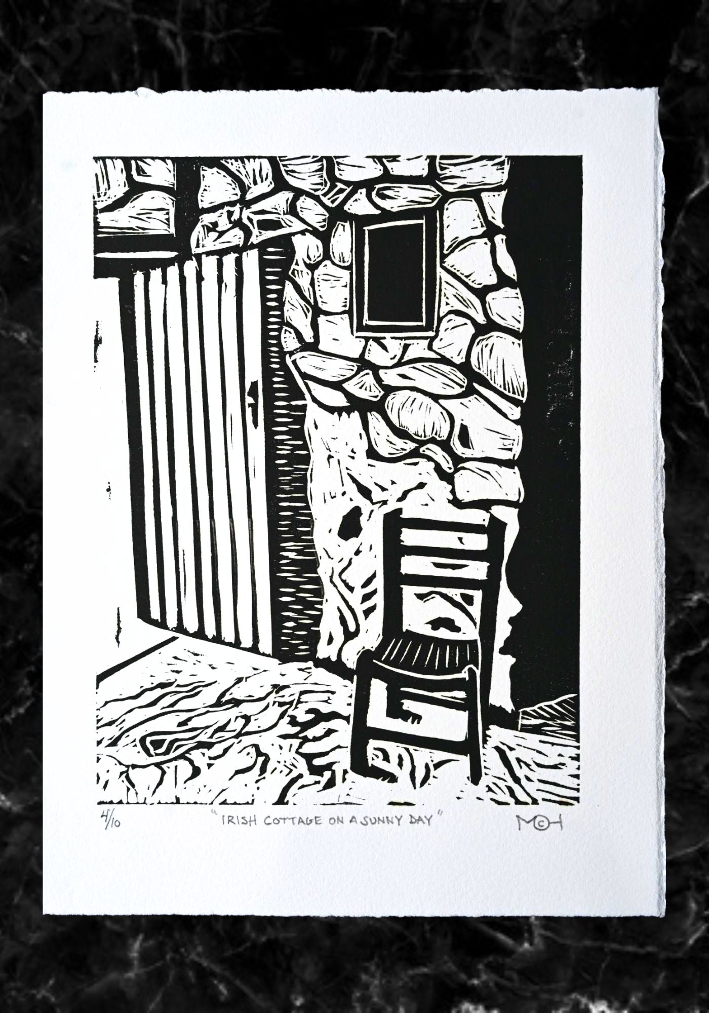 Michael Hennessy Irish Cottage A4 Print