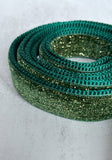 Ivy Green Glitter Velvet Dog Lead