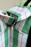 Green Gingham Box Market Bag