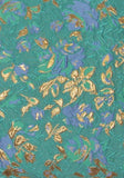 Teal and Copper Splatter Floral Cushion Collection