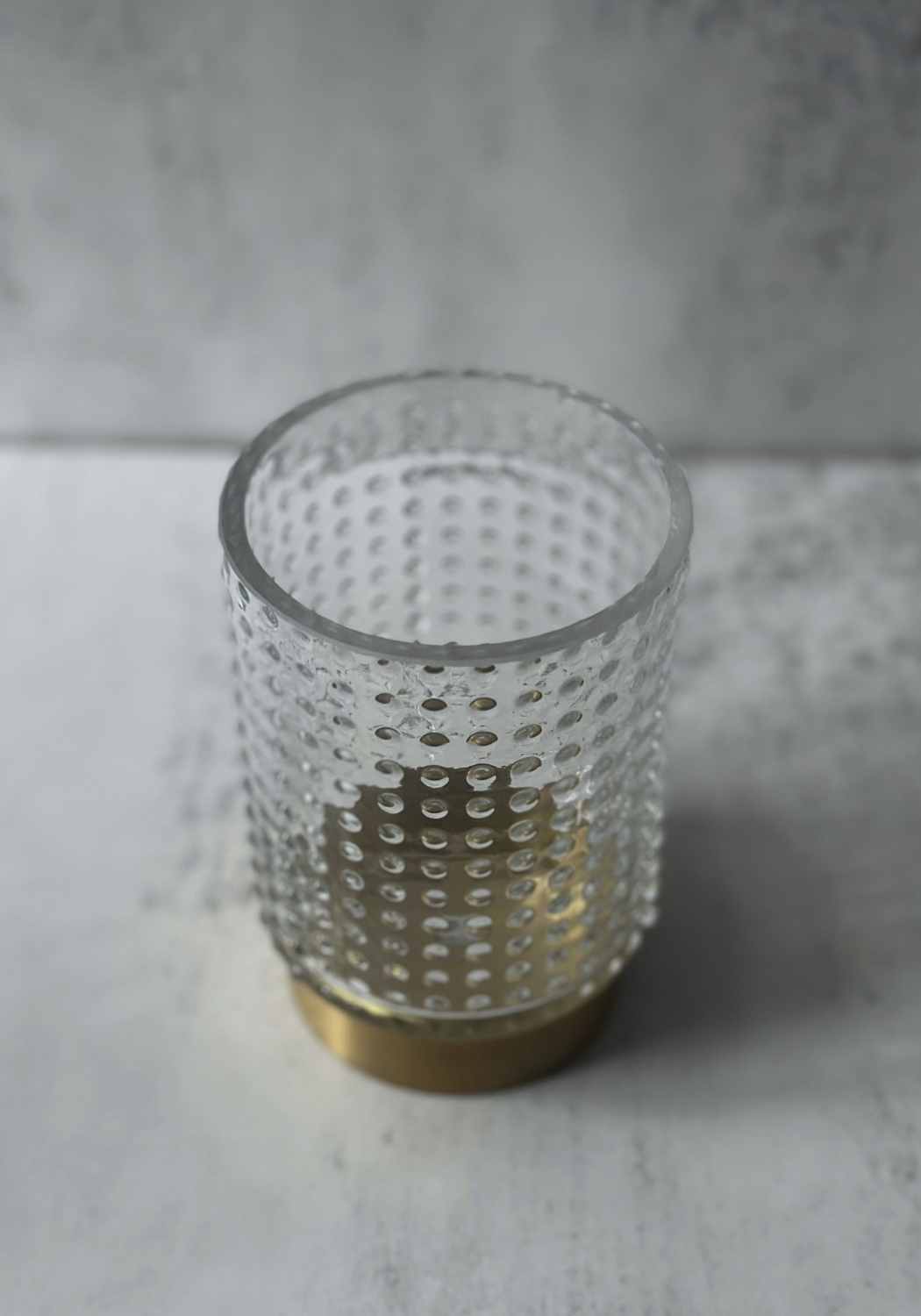 Dotty Glass Tea Light Holder