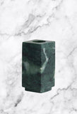 Large Green Solid Marble Candle Holder