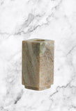 Large Beige Solid Marble Candle Holder