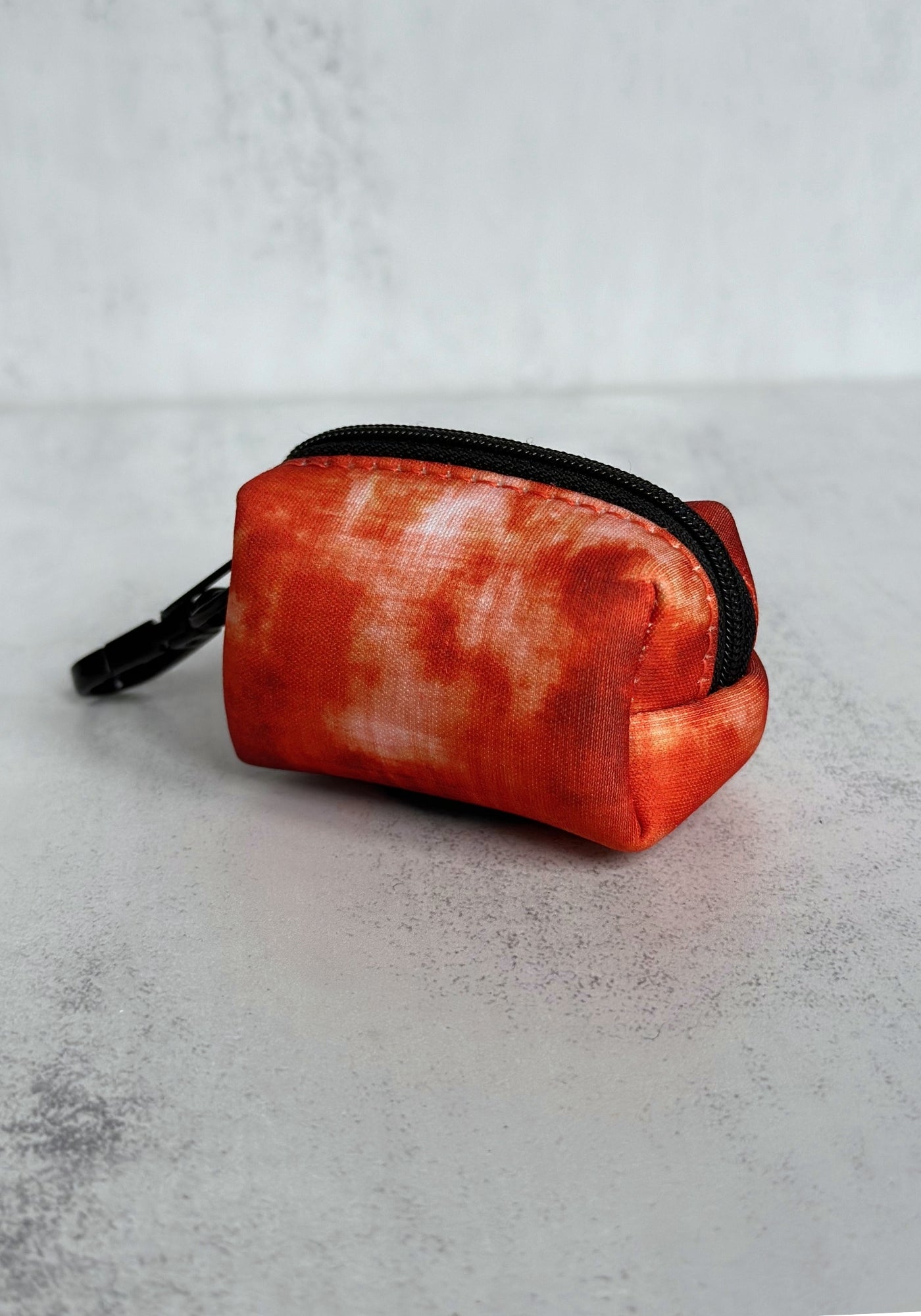 Orange Space Dye Poo Bag Holder